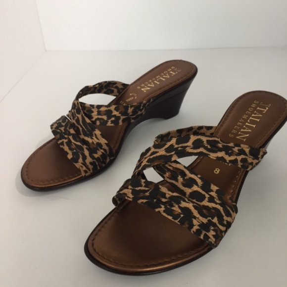 Italian Shoemakers Shoes - ITALIAN SHOEMAKERS LEOPARD WEDGE
